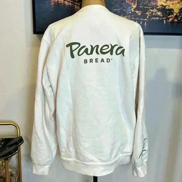RARE T-PAIN X PANERA BREAD exclusive merch drop white crewneck sweater L - Picture 4 of 8